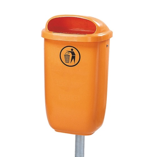 Kunststoffabfallbehälter 50 l - orange