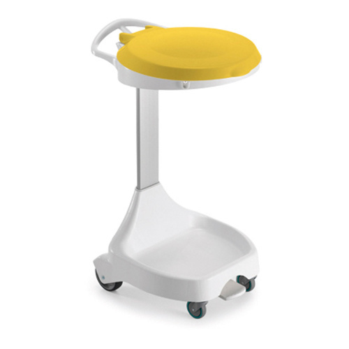 Beutelhalter Kunststoff mobil gelber Deckel