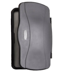 Abfallbehälterdeckel mit Scharnieren - schwarz