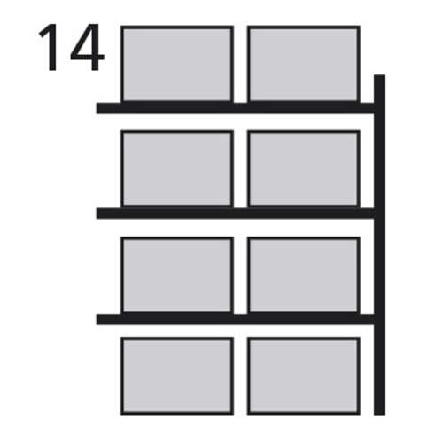Palettenregal - Anbau - Tiefe 800 mm