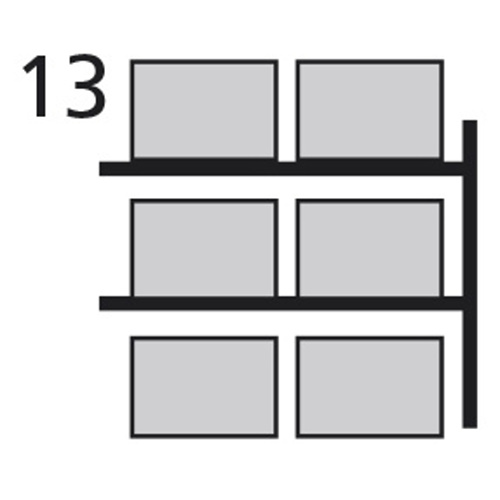 Palettenregal - Anbau - Tiefe 800 mm