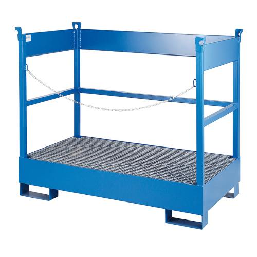 Auffangwanne für den Transport von 2 Fässern, lackiert