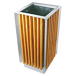 Abfallbehälter aussen Holz - 65 l.