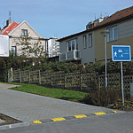 Verzögerungsschwelle Innenstück - gelb (30km/h)