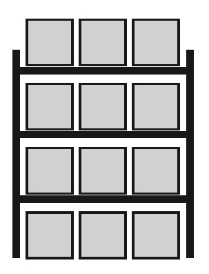Palettenregal - Tiefe 1100 mm