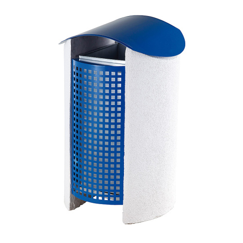 Betonabfallbehälter mit Dach - Metall