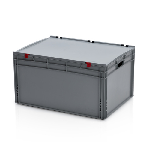 Kunststofftransportkiste EURO 800x600x435 mm mit Deckel