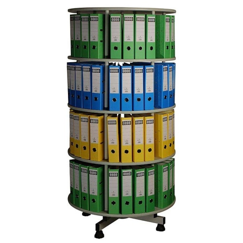 Drehsäule für Ordner - 4 Etagen