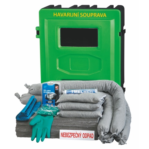 Havariegarnitur im Aufhängerbehälter universal