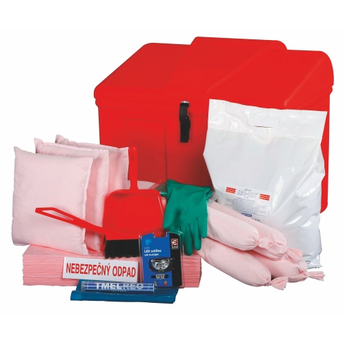 Havariegarnitur in Kunststoffbox - Chemie