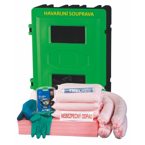 Havariegarnitur im Aufhängerbehälter Chemie