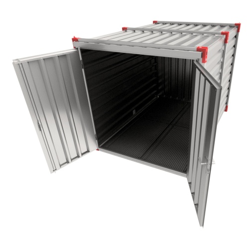 Lagercontainer mit Auffangwanne