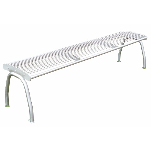 Edelstahlbank ohne Rückenlehne - 3 Sitze