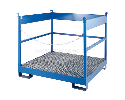 Transportpalette für 4 Fässer, lackiert