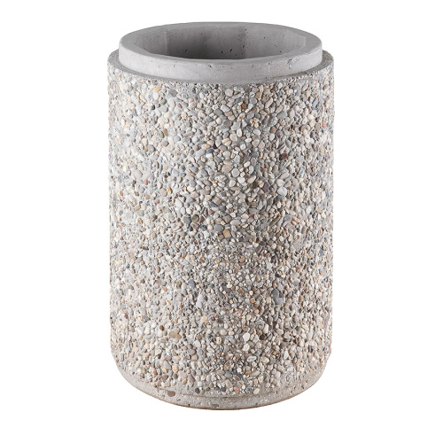 Betonabfallbehälter aus gewaschenem Beton - ohne Deckel