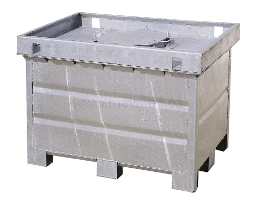 Doppelmantelcontainer für gefährliche Flüssigkeiten 500 l.