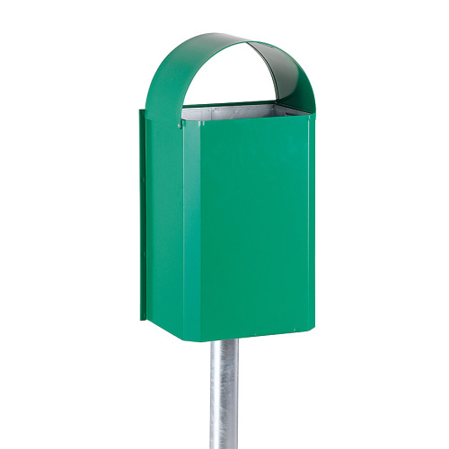 Korb mit Klappdach - grün 40 l.