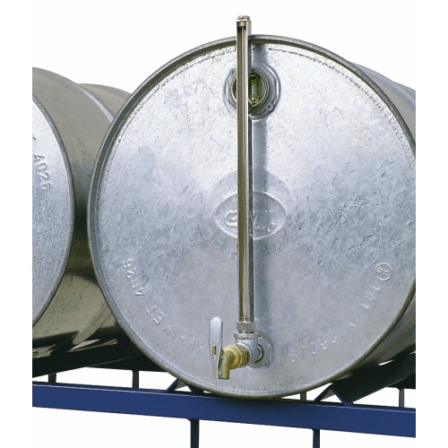 Füllstandsanzeige horizontal mit Hahn