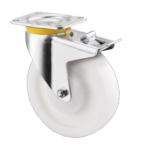 Polyamidrad schwenkbar mit Bremse 200mm