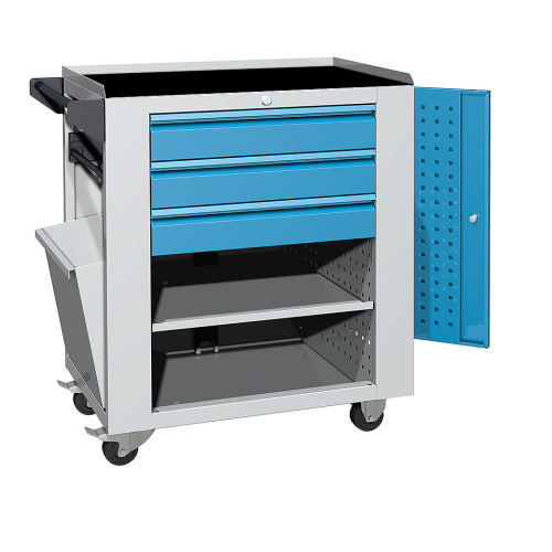 Servicewagen - 1x Fach, 3x Schublade