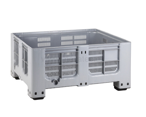 Kunststoffbox für Obst Gemüse perforiert - niedrig