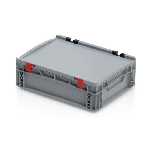 Kunststofftransportkiste EURO 400x300x135 mm mit Deckel