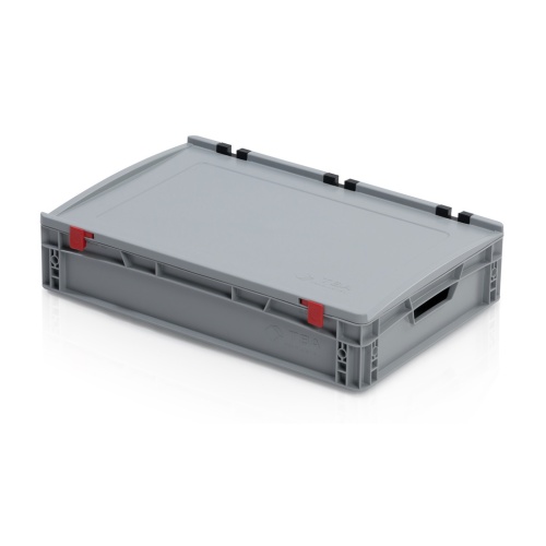 Kunststofftransportkiste EURO 600x400x135 mm mit Deckel