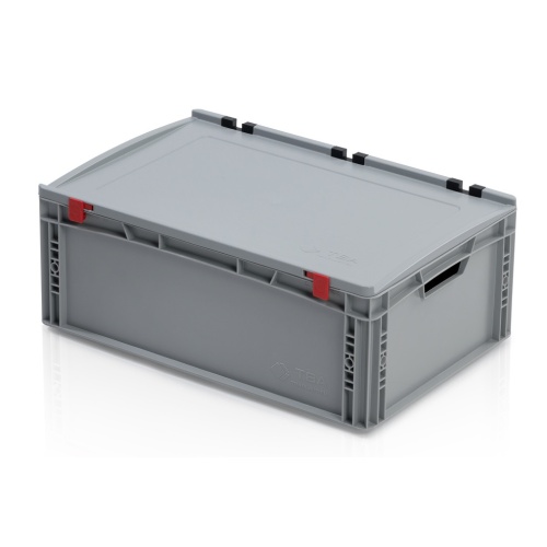 Kunststofftransportkiste EURO 600x400x235 mm mit Deckel