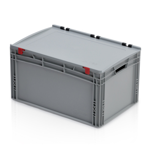 Kunststofftransportkiste EURO 600x400x335 mm mit Deckel
