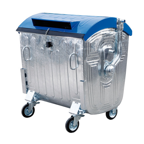 Container feuerverzinktes Metall 1100l - Papier