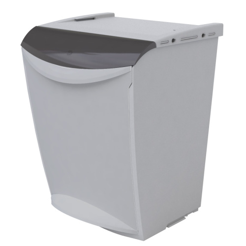 Abfallsortierbehälter - schwarzer Deckel