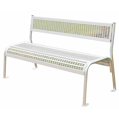 Sitzbank Meva city mit Rückenlehne