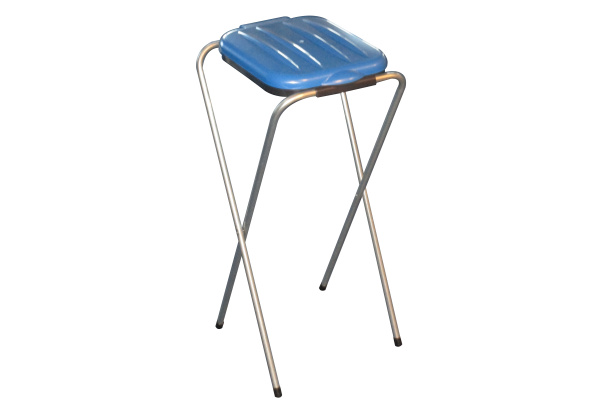 Einzelständer für Beutel mit Kunststoffdeckel blau