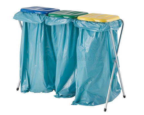 Dreifachständer für Beutel mit Kunststoffdeckel