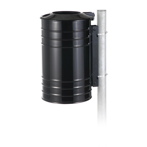 Abfallbehälter mit Deckel und Aschenbecher