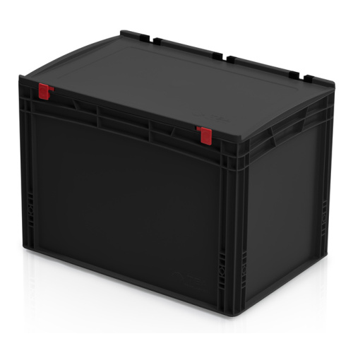Kunststofftransportkiste EURO 600x400x435 mm mit Deckel