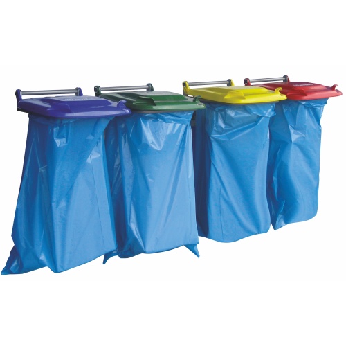 Wandsackhalterung - grüner Deckel