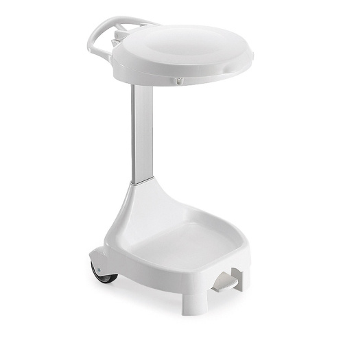 Beutelhalter Kunststoff stabil weißer Deckel