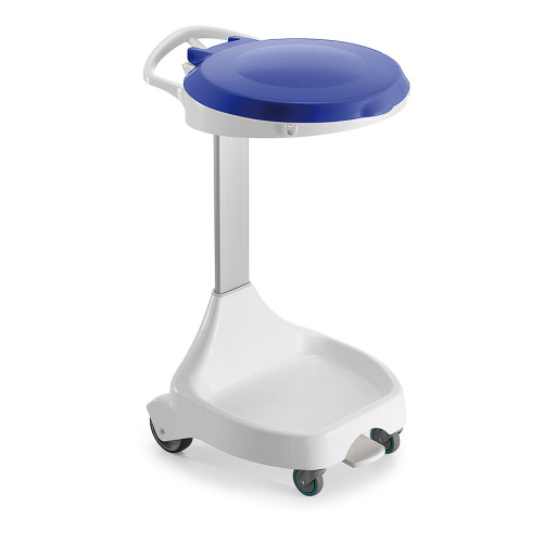 Beutelhalter Kunststoff mobil blauer Deckel