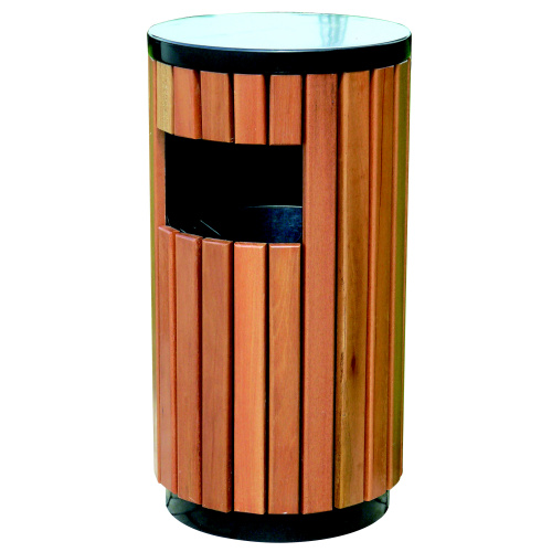 Abfallbehälter Barcelona 37 l. Holzimitation