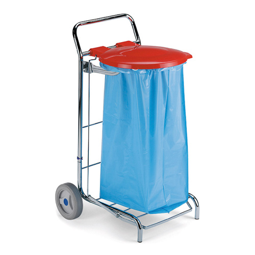 Mobiler Beutelständer mit Deckel