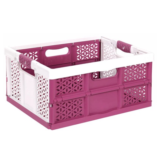 Faltbare Transportbox – blau/grau 32 l.