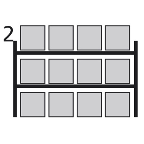 Palettenregal Basisfeld 3600 x 1100 x 3300 mm 12 Paletten