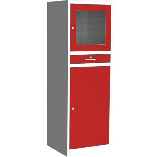 Werkstatt-Computerschrank rot