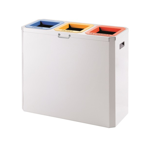 Dreiteiliger Abfallsortierbehälter