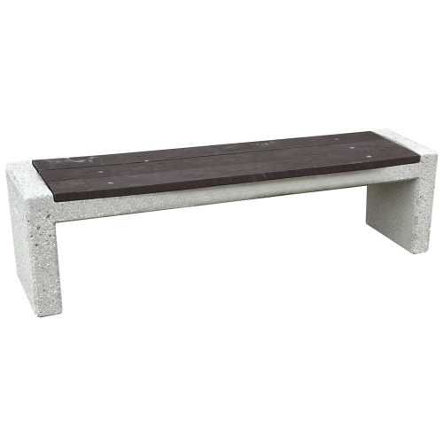 Beton-Sitzbank sandgestrahlt ohne Rückenlehne CITY