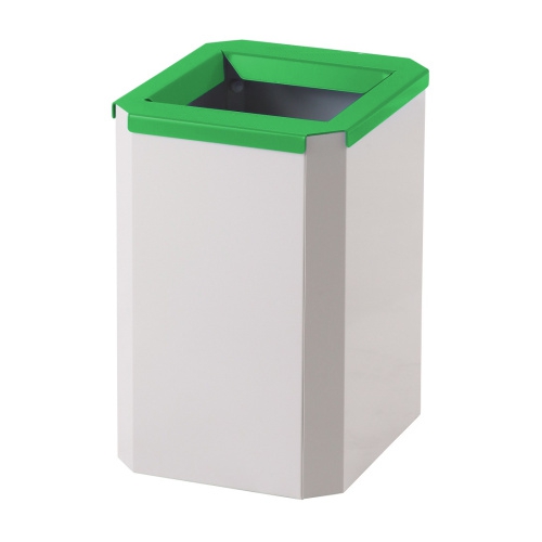 Abfallbehälter niedrig grün