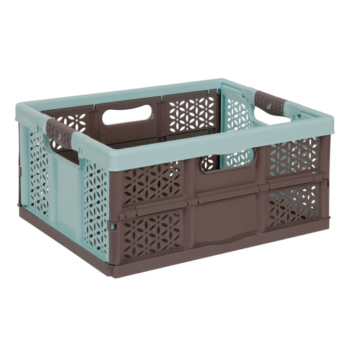 Faltbare Transportbox – rosa/grau 32 l.