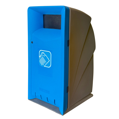 Re-Point Abfallbehälter Unterstand - blau