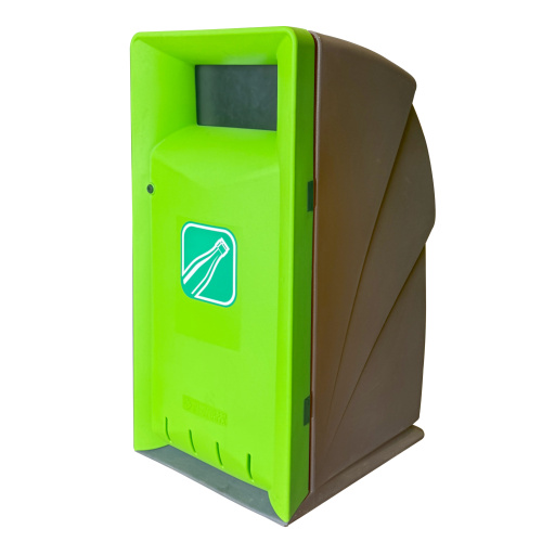 Re-Point Abfallbehälter Unterstand - grün